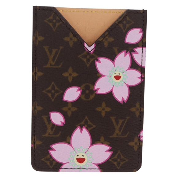 LOUIS VUITTON Monogram Cherry Blossom Etui Hand Mirror M92018 LV Auth 211142V