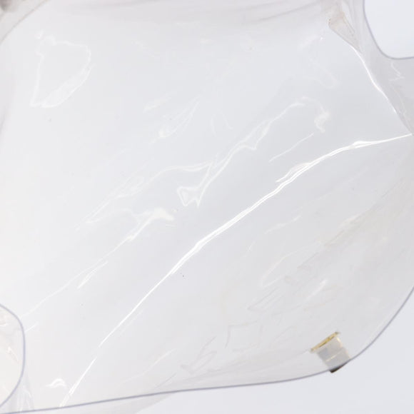 HERMES Kelly Hand Bag Vinyl Clear Gold Auth 211146