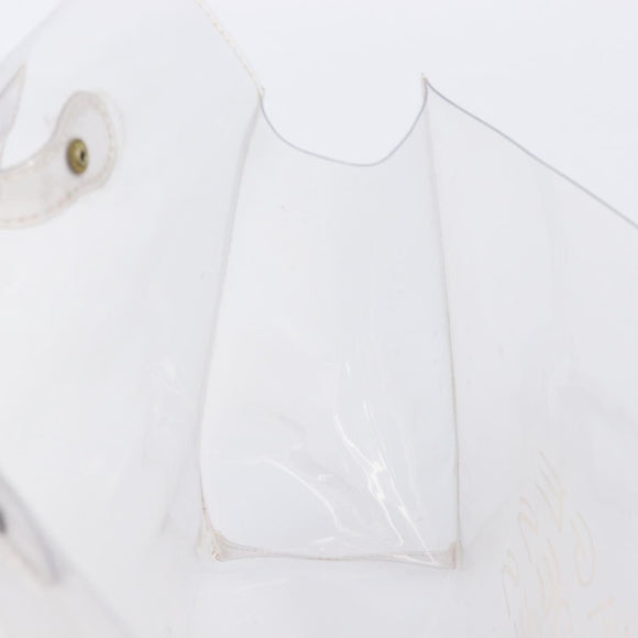 HERMES Kelly Hand Bag Vinyl Clear Gold Auth 211146