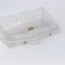 HERMES Kelly Hand Bag Vinyl Clear Gold Auth 211146-6
