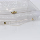 HERMES Kelly Hand Bag Vinyl Clear Gold Auth 211146-7