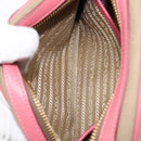 PRADA Shoulder Bag Canvas Beige Gold Auth 211147V-21