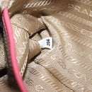 PRADA Shoulder Bag Canvas Beige Gold Auth 211147V-22