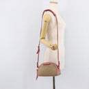 PRADA Shoulder Bag Canvas Beige Gold Auth 211147V-25