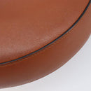 LOEWE Joyce Small Chain Shoulder Bag Leather Brown Gold Auth 211154V-12