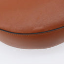 LOEWE Joyce Small Chain Shoulder Bag Leather Brown Gold Auth 211154V-13