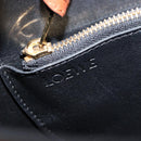 LOEWE Joyce Small Chain Shoulder Bag Leather Brown Gold Auth 211154V-18