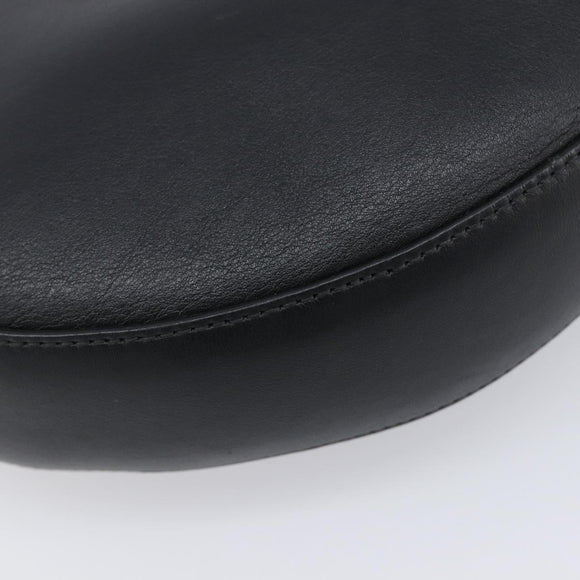 LOEWE Joyce Small Chain Shoulder Bag Leather Black Silver Auth 211155M