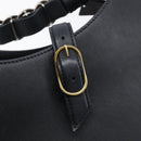 LOEWE Joyce Small Chain Shoulder Bag Leather Black Silver Auth 211155M-15