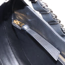 LOEWE Joyce Small Chain Shoulder Bag Leather Black Silver Auth 211155M-20