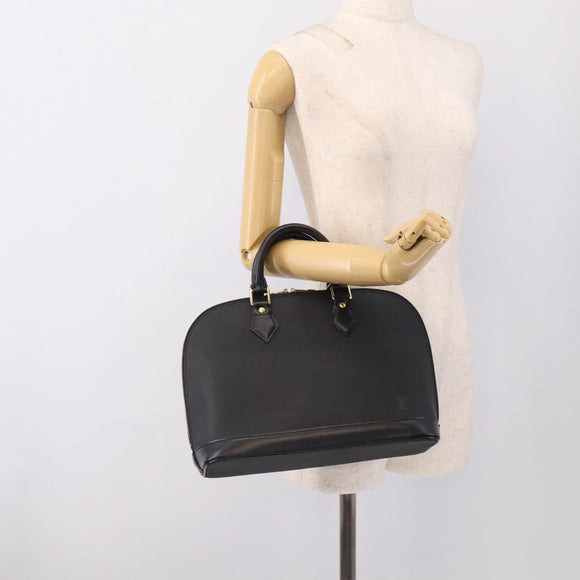 LOUIS VUITTON Epi Alma Hand Bag Noir Black M52142 LV Auth 211166V
