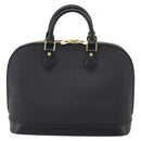 LOUIS VUITTON Epi Alma Hand Bag Noir Black M52142 LV Auth 211166V-3