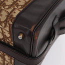 Christian Dior Trotter Canvas Shoulder Bag Beige Gold Auth 211168-11