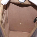 Christian Dior Trotter Canvas Shoulder Bag Beige Gold Auth 211168-18