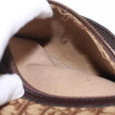 Christian Dior Trotter Canvas Shoulder Bag Beige Gold Auth 211168-19