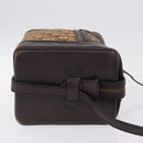 Christian Dior Trotter Canvas Shoulder Bag Beige Gold Auth 211168-4