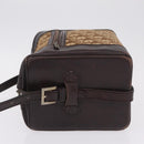 Christian Dior Trotter Canvas Shoulder Bag Beige Gold Auth 211168-5