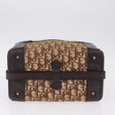 Christian Dior Trotter Canvas Shoulder Bag Beige Gold Auth 211168-9