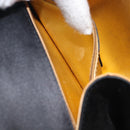 Salvatore Ferragamo Hand Bag Satin Black Gold Auth 211170A-22