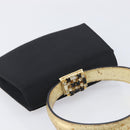 Salvatore Ferragamo Hand Bag Satin Black Gold Auth 211170A-6