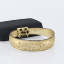Salvatore Ferragamo Hand Bag Satin Black Gold Auth 211170A-7