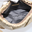 Miu Miu Shoulder Bag Vitellolux Beige Gold Auth 211172V-17