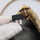 Miu Miu Shoulder Bag Vitellolux Beige Gold Auth 211172V-21