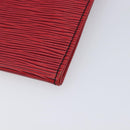 LOUIS VUITTON Epi Jena Clutch Bag Red M52727 LV Auth 211175-10