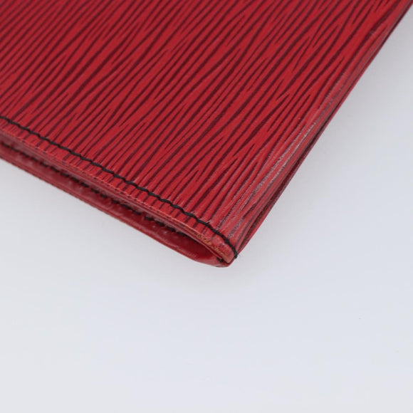 LOUIS VUITTON Epi Jena Clutch Bag Red M52727 LV Auth 211175