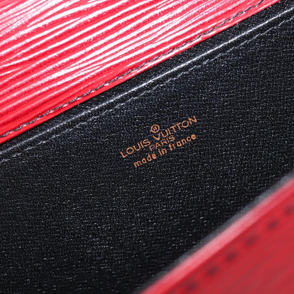 LOUIS VUITTON Epi Jena Clutch Bag Red M52727 LV Auth 211175