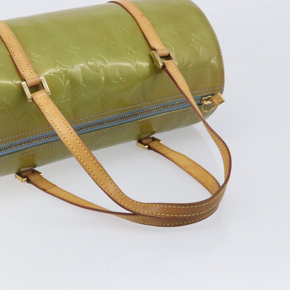 LOUIS VUITTON Monogram Vernis Bedford Hand Bag Baby Blue M91007 LV Auth 211176A