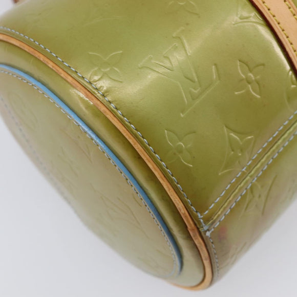 LOUIS VUITTON Monogram Vernis Bedford Hand Bag Baby Blue M91007 LV Auth 211176A