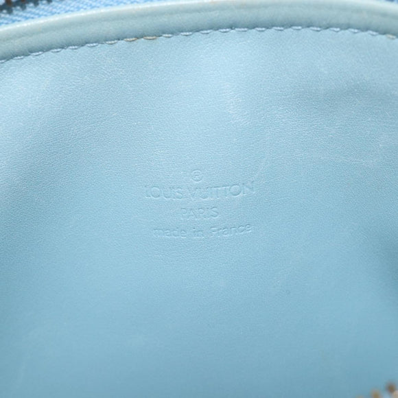 LOUIS VUITTON Monogram Vernis Bedford Hand Bag Baby Blue M91007 LV Auth 211176A
