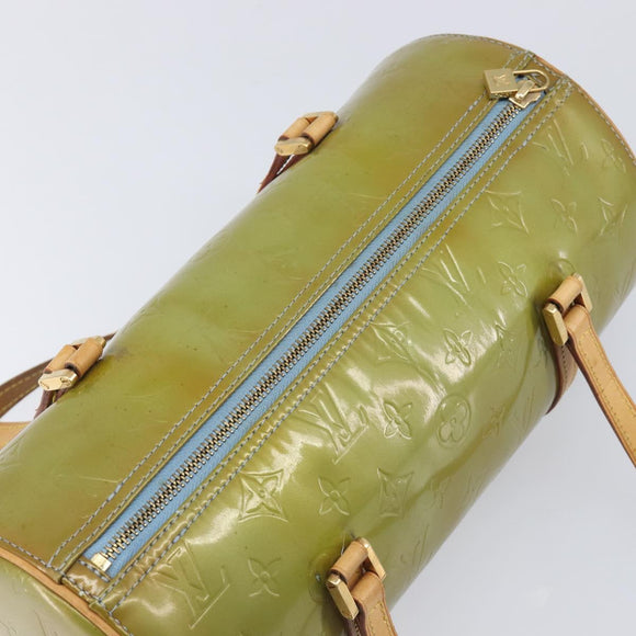 LOUIS VUITTON Monogram Vernis Bedford Hand Bag Baby Blue M91007 LV Auth 211176A