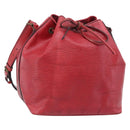 LOUIS VUITTON Epi Petit Noe Shoulder Bag Red M44107 LV Auth 211180-1