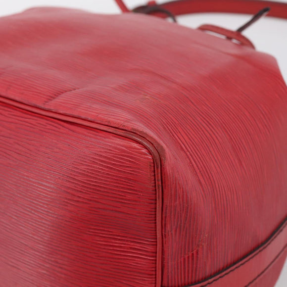 LOUIS VUITTON Epi Petit Noe Shoulder Bag Red M44107 LV Auth 211180