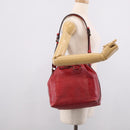 LOUIS VUITTON Epi Petit Noe Shoulder Bag Red M44107 LV Auth 211180-21