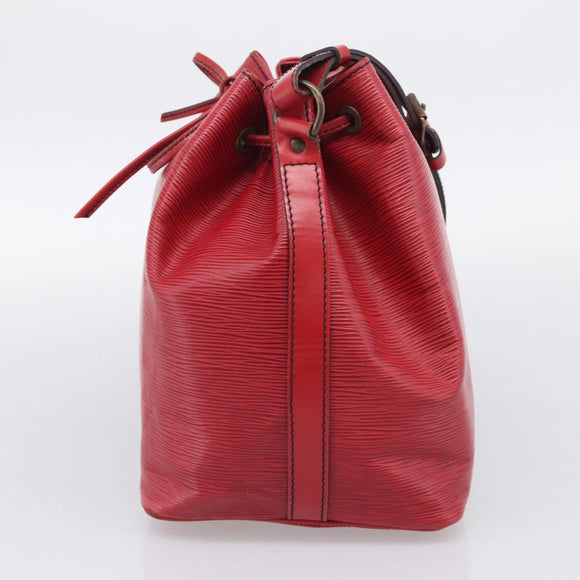 LOUIS VUITTON Epi Petit Noe Shoulder Bag Red M44107 LV Auth 211180
