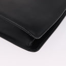 Christian Dior Shoulder Bag Leather Black Gold Auth 211182A-11