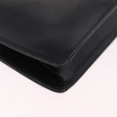 Christian Dior Shoulder Bag Leather Black Gold Auth 211182A-12