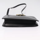 Christian Dior Shoulder Bag Leather Black Gold Auth 211182A-9