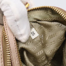PRADA Matelasse Hand Bag Leather 2way Pink Gold Auth 211185V-30