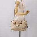 PRADA Matelasse Hand Bag Leather 2way Pink Gold Auth 211185V-36