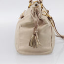 PRADA Matelasse Hand Bag Leather 2way Pink Gold Auth 211185V-4