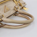 PRADA Matelasse Hand Bag Leather 2way Pink Gold Auth 211185V-7