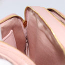 Miu Miu Matelasse Shoulder Bag Leather Pink Gold Auth 211190A-22