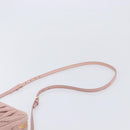 Miu Miu Matelasse Shoulder Bag Leather Pink Gold Auth 211190A-8
