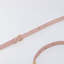 Miu Miu Matelasse Shoulder Bag Leather Pink Gold Auth 211190A-9
