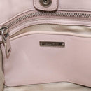 Miu Miu Matelasse Hand Bag Leather 2way Pink Gold Auth 211191A-25