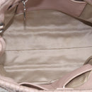 Miu Miu Matelasse Hand Bag Leather 2way Pink Gold Auth 211191A-26